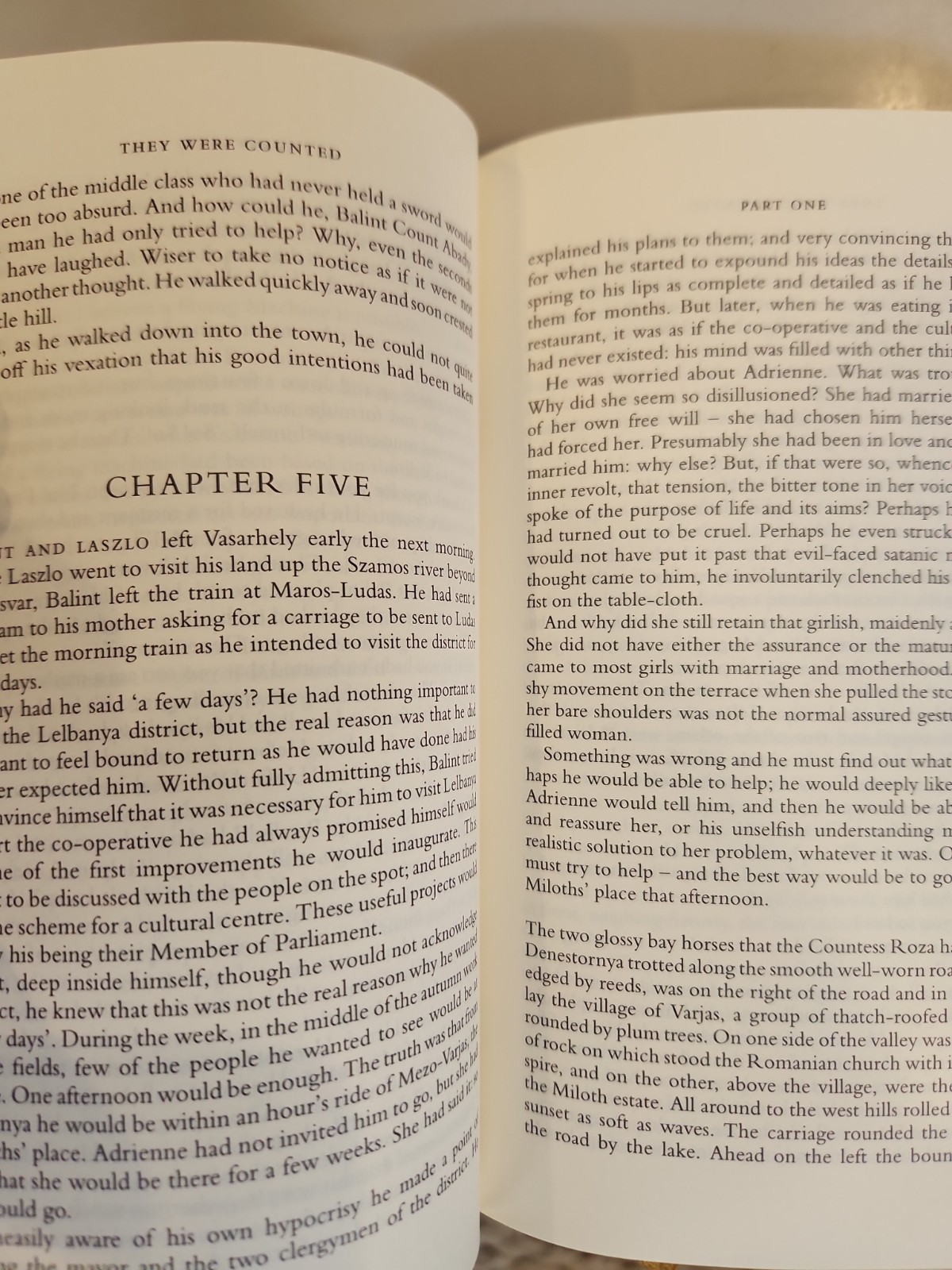 THE TRANSYLVANIAN TRILOGY, VOLUME I: THEY WERE COUNTED By Miklos Banffy EVERYMAN