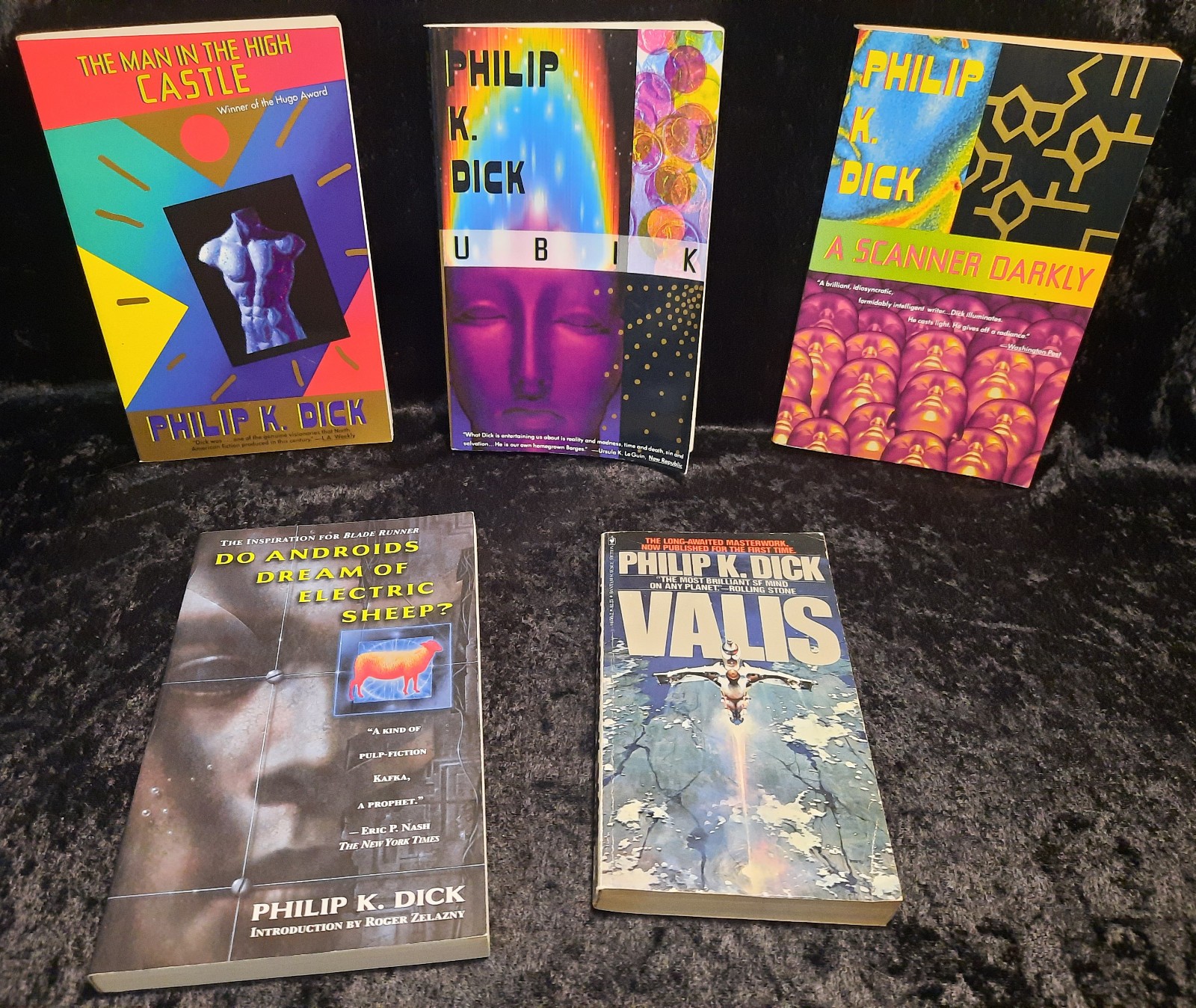 Philip K. Dick Book Lot of 5 A Scanner Darkly Valis Ubik + more