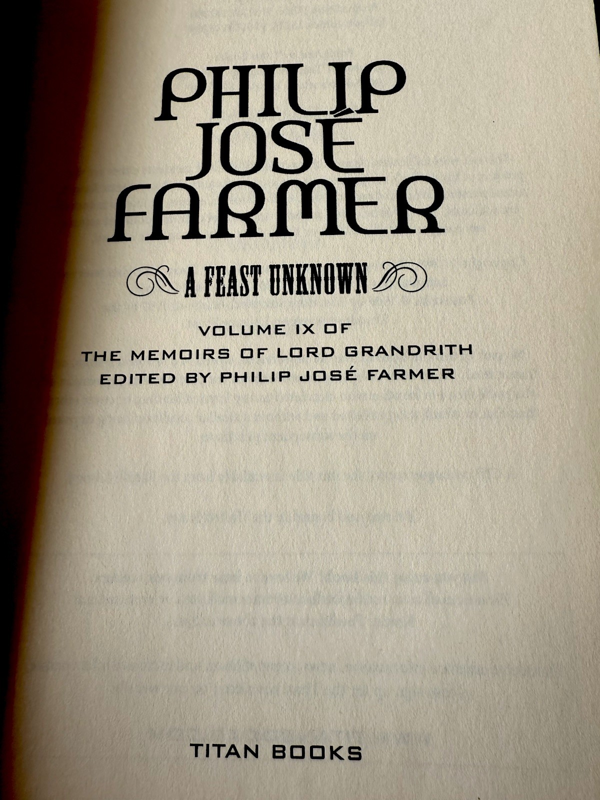 Feast Unknown : The Wold Newton Parallel Universe by Philip Jose Farmer…