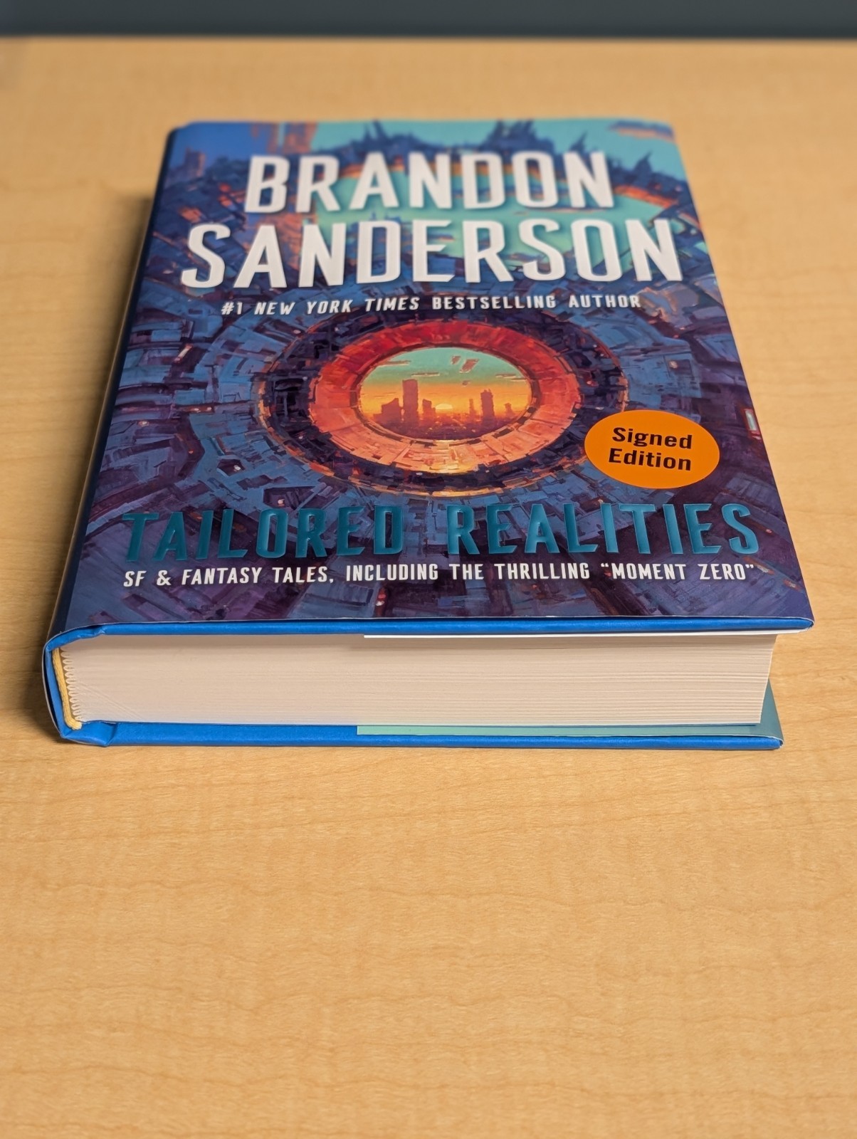 📚Brandon Sanderson TAILORED REALITIES Tor SIGNED 1st Edition Hardcover Sci-Fi