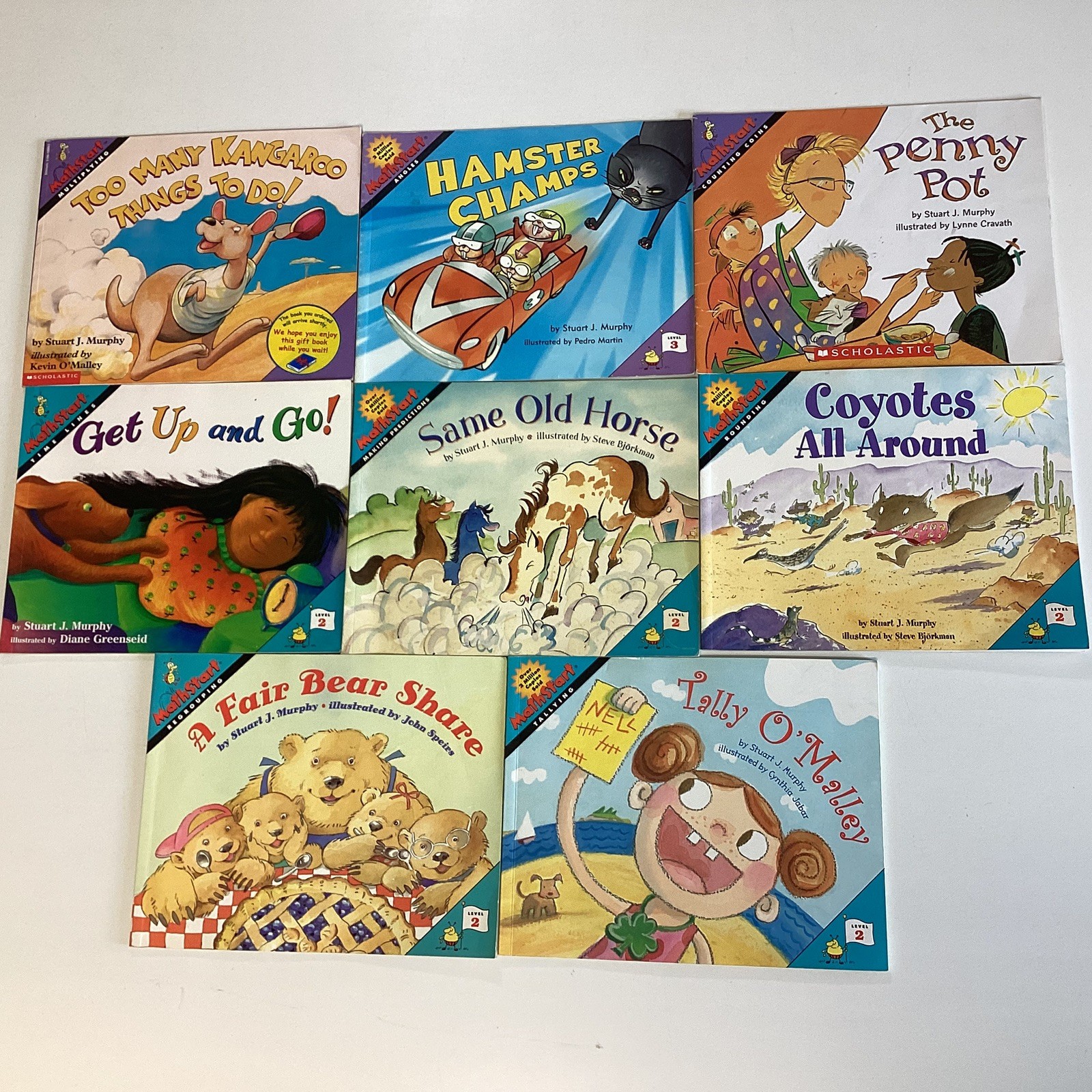Mathstart Level 2 & 3 Math 1st 2nd Grade Children’s Story 8 Book Lot