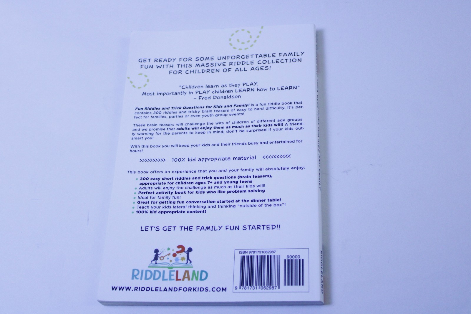 Fun Family Laughter Brain Teasers Puzzle Logic Kids Gift Book Riddle Fun for