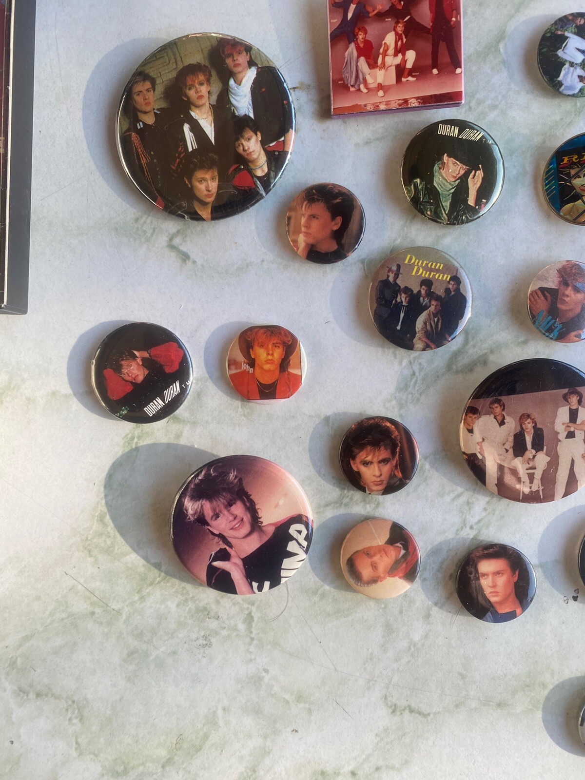 HUGE LOT ~ Duran Duran Memorabilia Books Posters Tourbook Pins Cassettes & More!