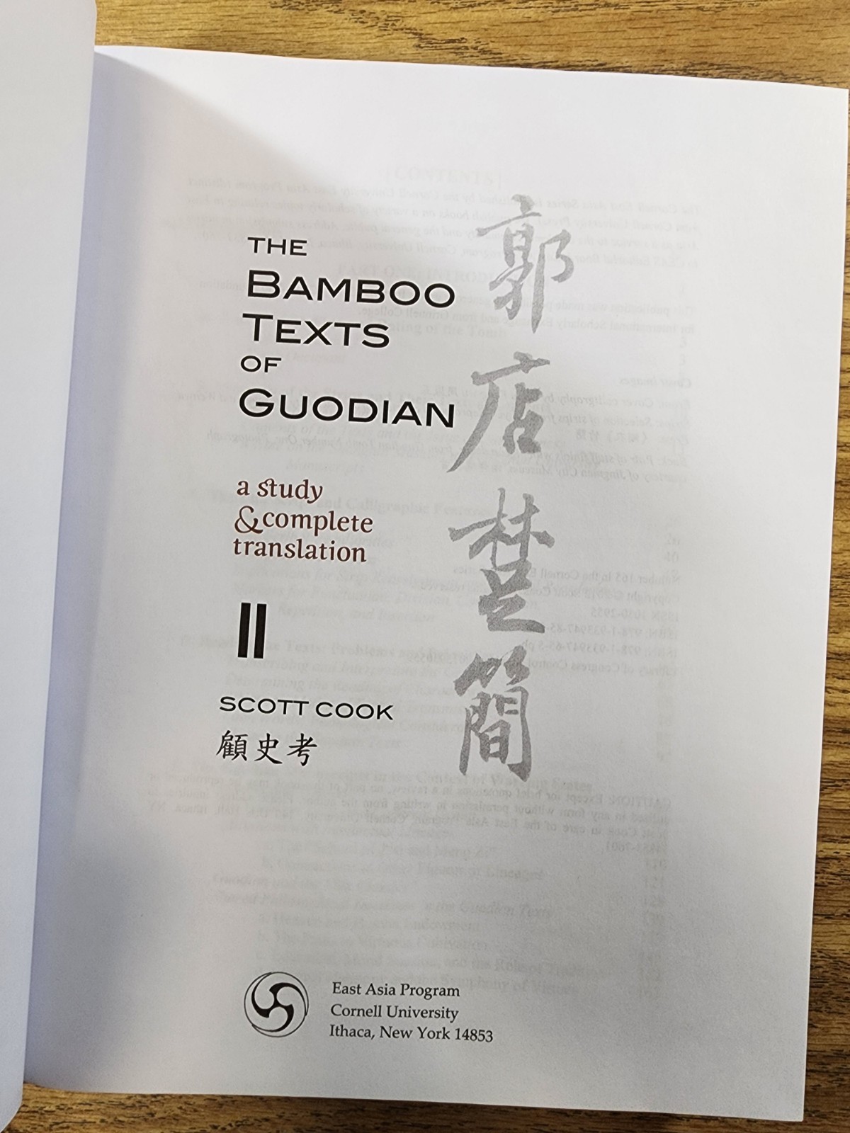 The Bamboo Texts of Guodian: A Study and Complete Translation, Volume 2 by Scott