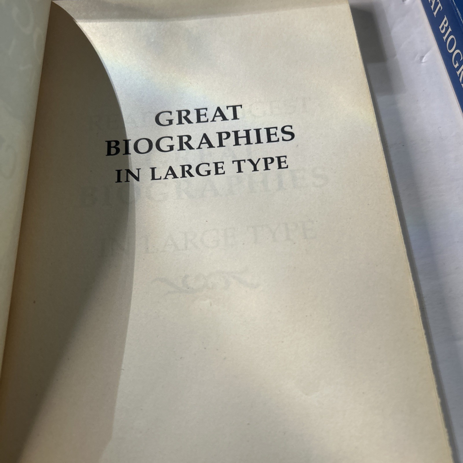 Reader’s Digest “Great Biographies in Large Type” Set of 2 Volumes 1994