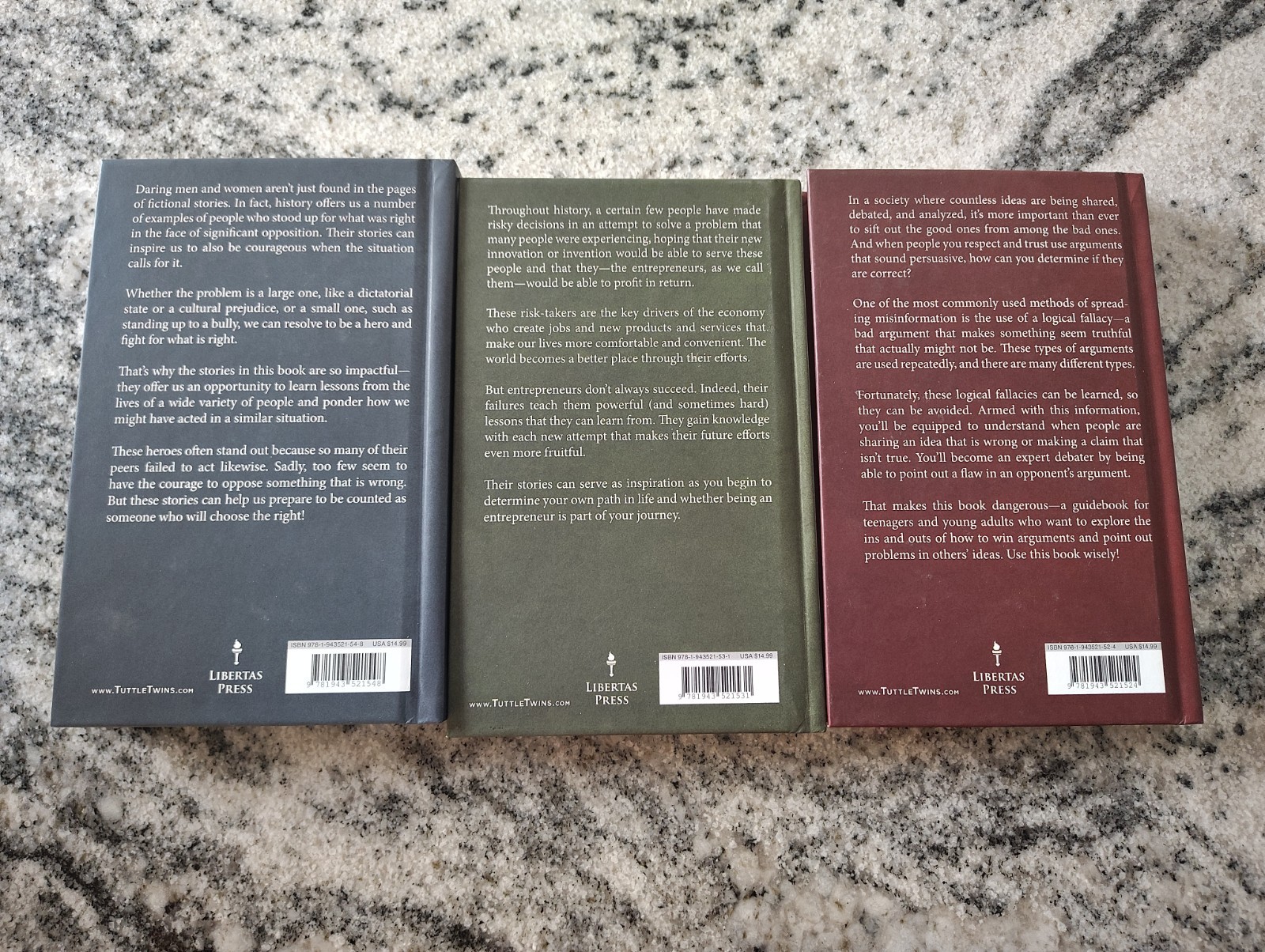 The Tuttle Twins Guide To Books Set Of 3 Hardcover Connor Boyack