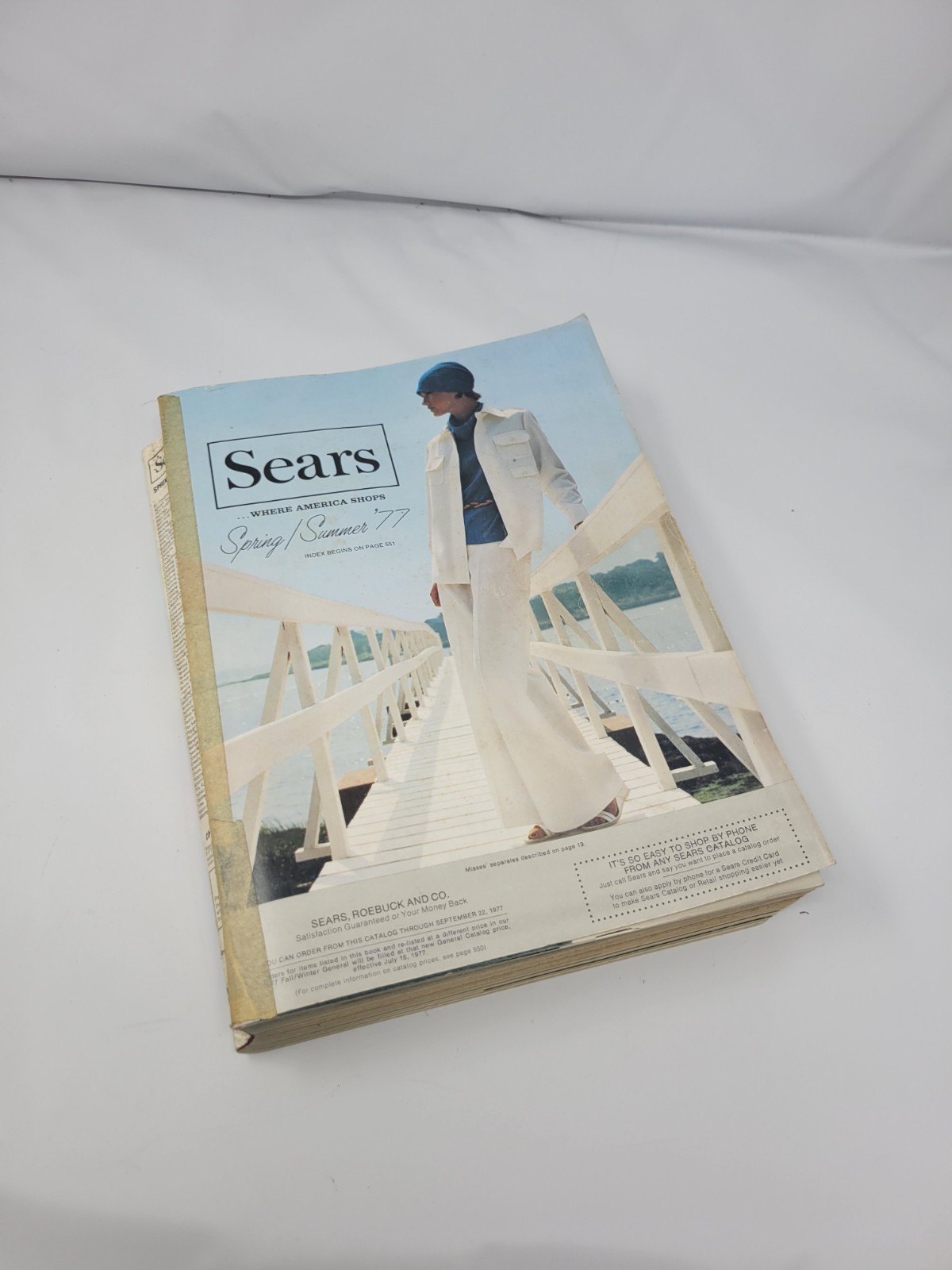 Vintage Sears Roebuck catalog book Spring Summer 1977 fashion household tools