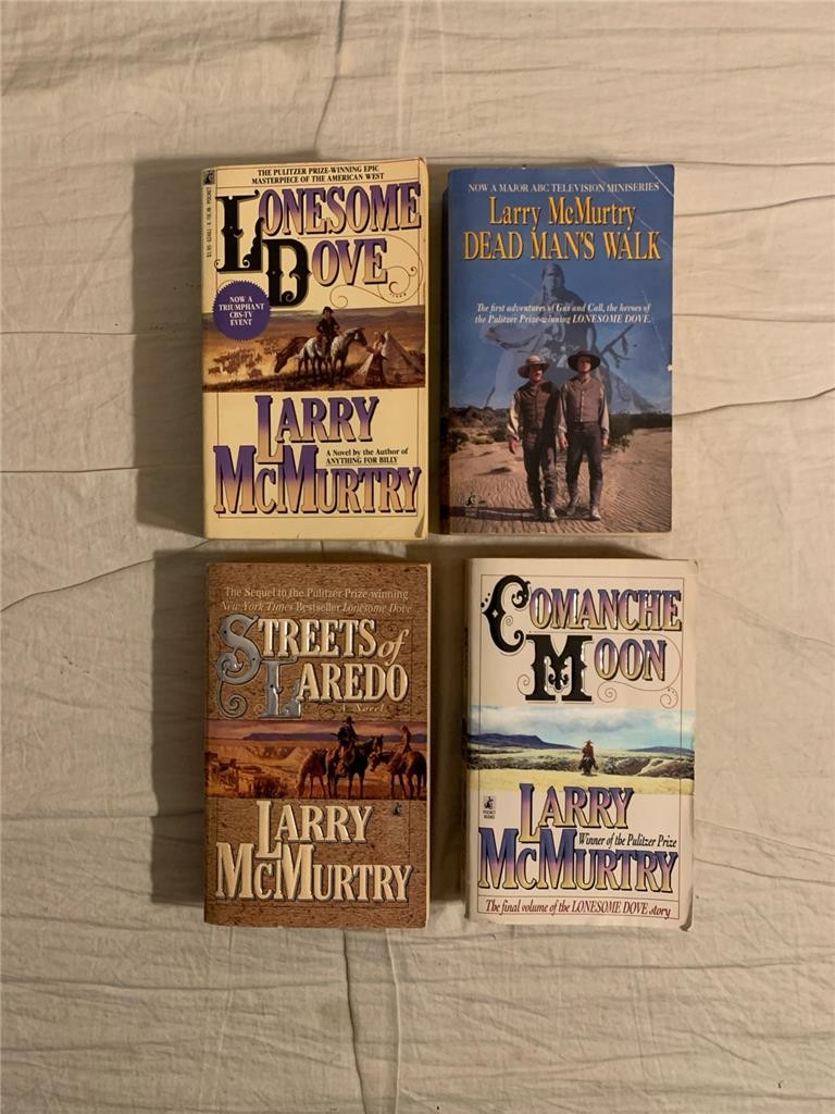 Lot of 4 Lonesome Dove Series 1-4 Larry McMurtry Comanche Moon
