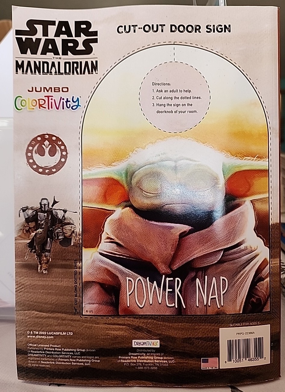 STAR WARS THE MANDALORIAN JUMBO COLORTIVITY BOOK 190 Pages