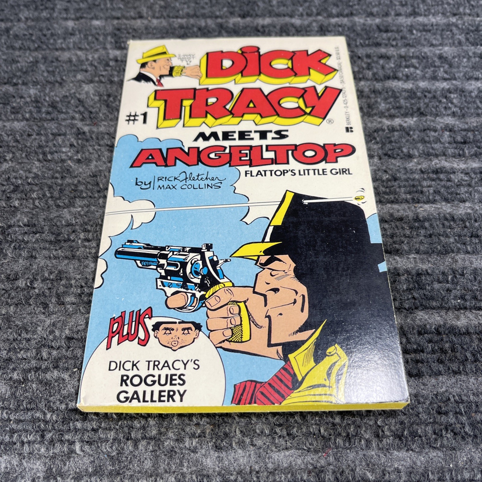 Vintage Dick Tracy Meets Angeltop #1 Paperback Comic Book 1979 Fletcher Collins