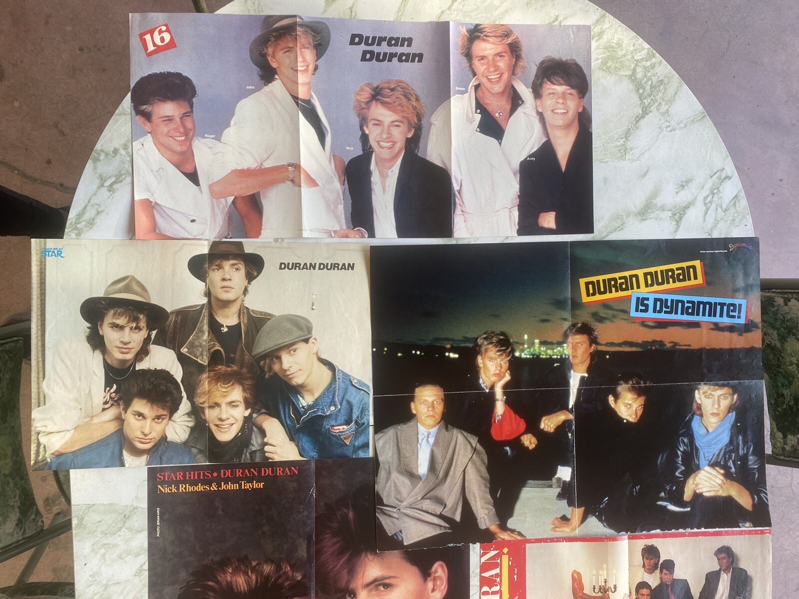 HUGE LOT ~ Duran Duran Memorabilia Books Posters Tourbook Pins Cassettes & More!