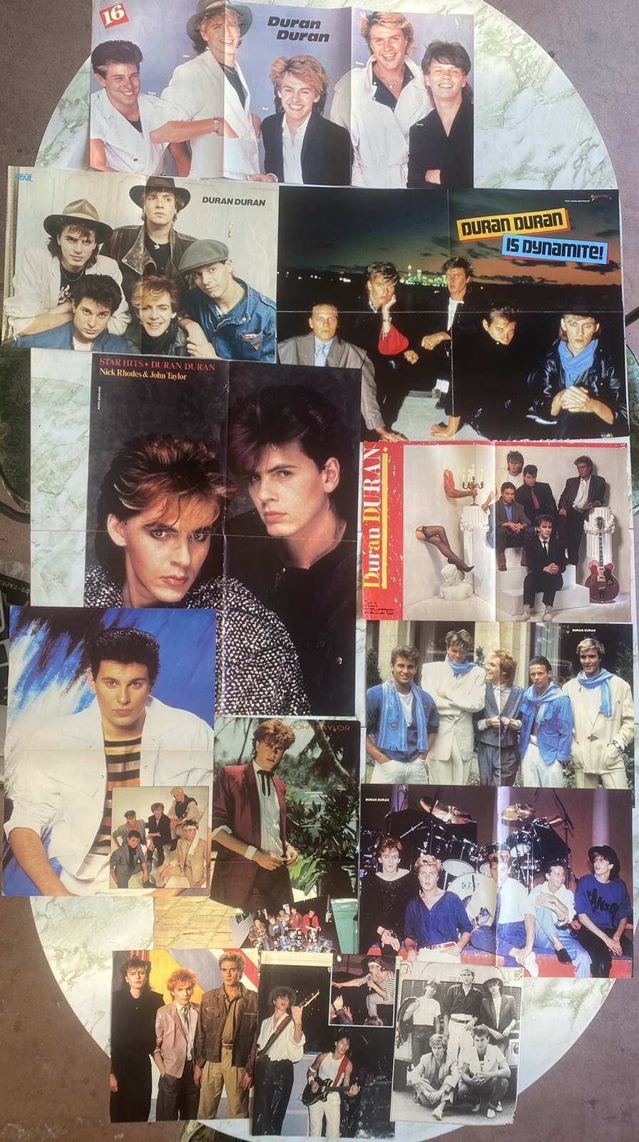HUGE LOT ~ Duran Duran Memorabilia Books Posters Tourbook Pins Cassettes & More!