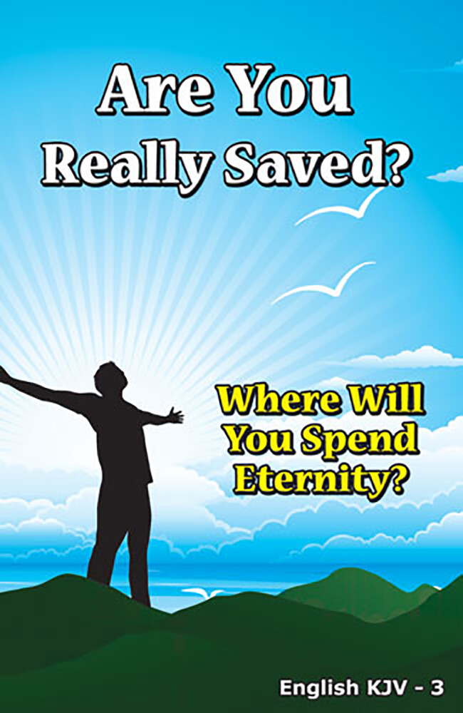 English-(KJV) Bible Gospel Tracts, Pack of 40 Units in 4 Covers, 12 pages each