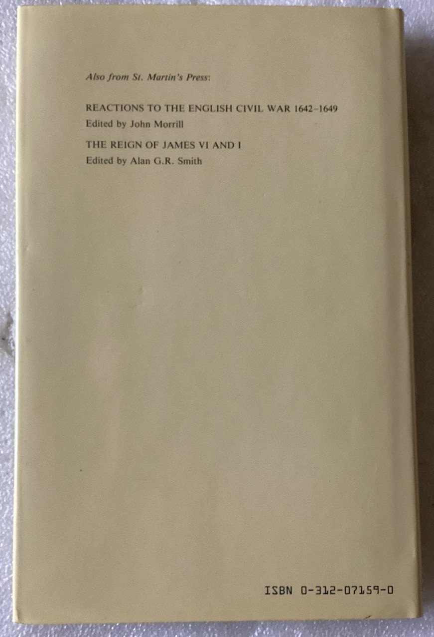 Before the English Civil War: Essays on Early Stuart Politics/Tomlinson/VG HC/DJ