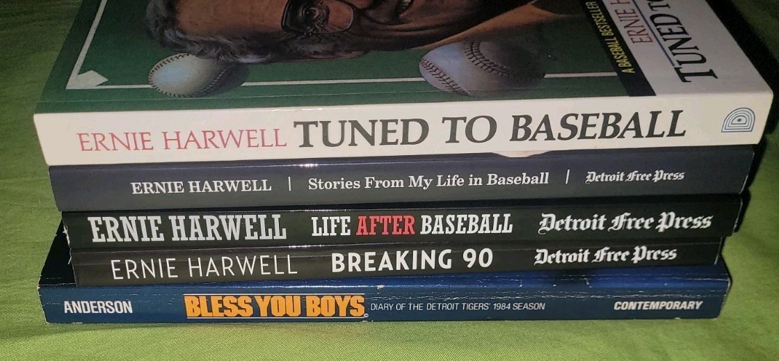 MLB Detroit Tigers Baseball Ernie Harwell Sparky Anderson Paperback Book Lot