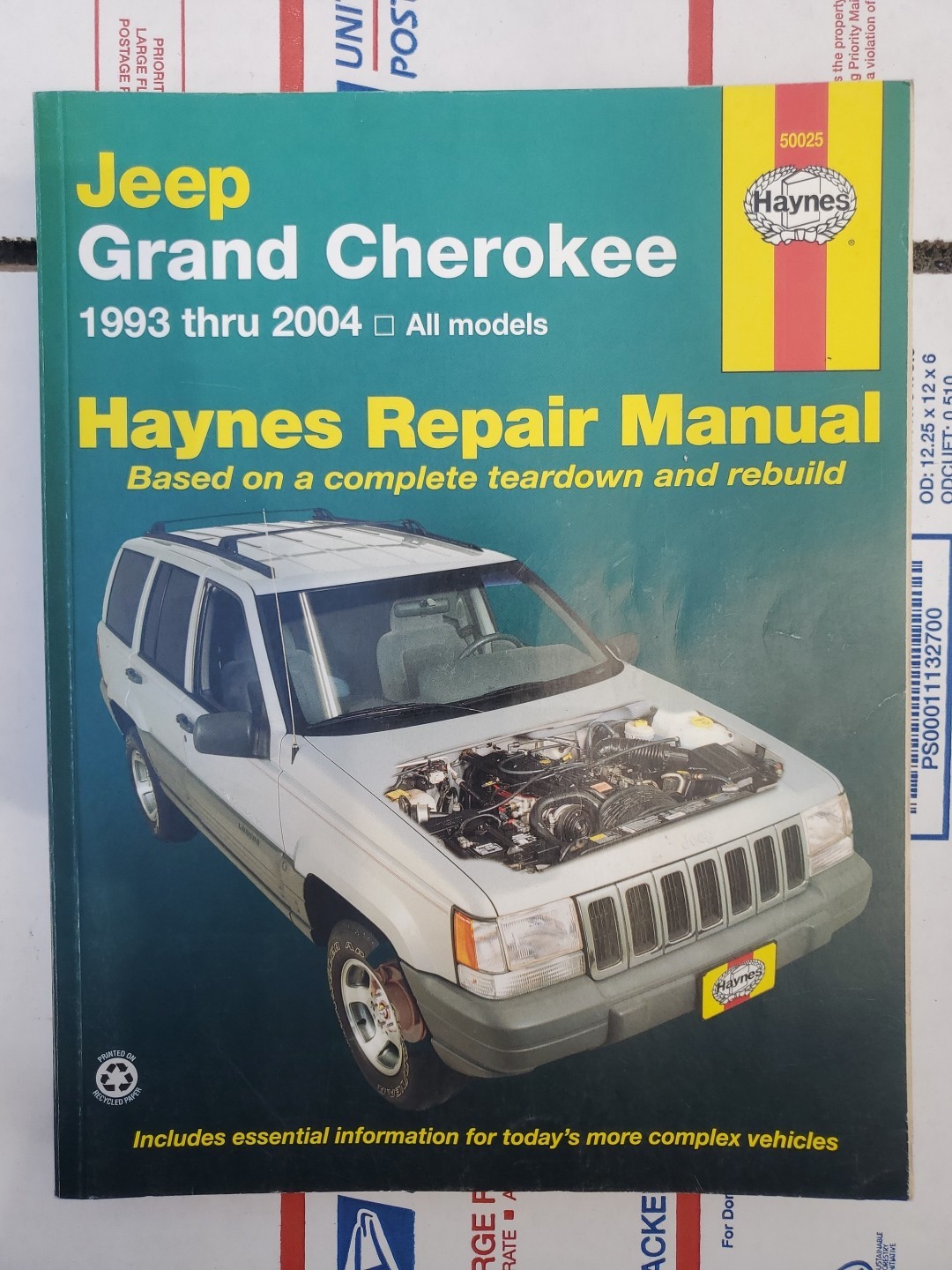 Jeep Grand Cherokee 1993 – 2004 All Models Haynes Repair Manual 50025