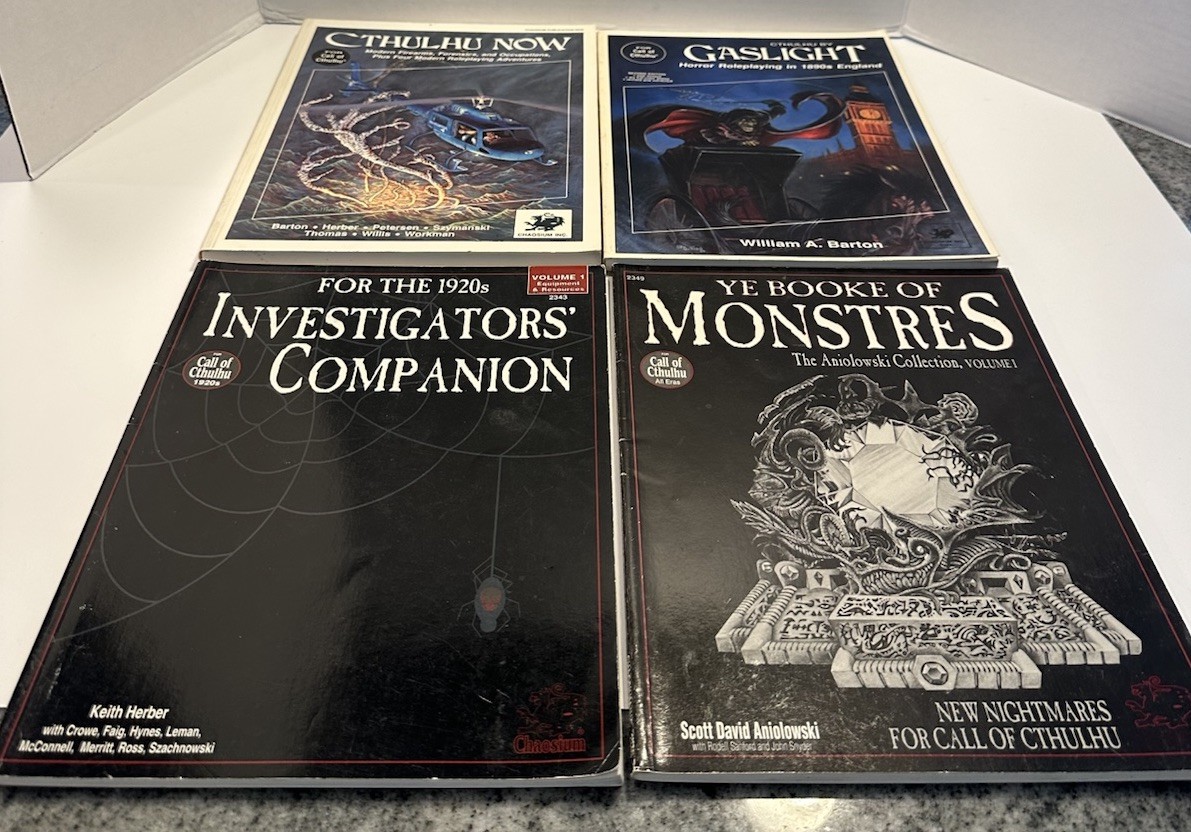 Call of Cthulhu Book Lot Investigators’ Companion 1920’s Ye Book of Monstres