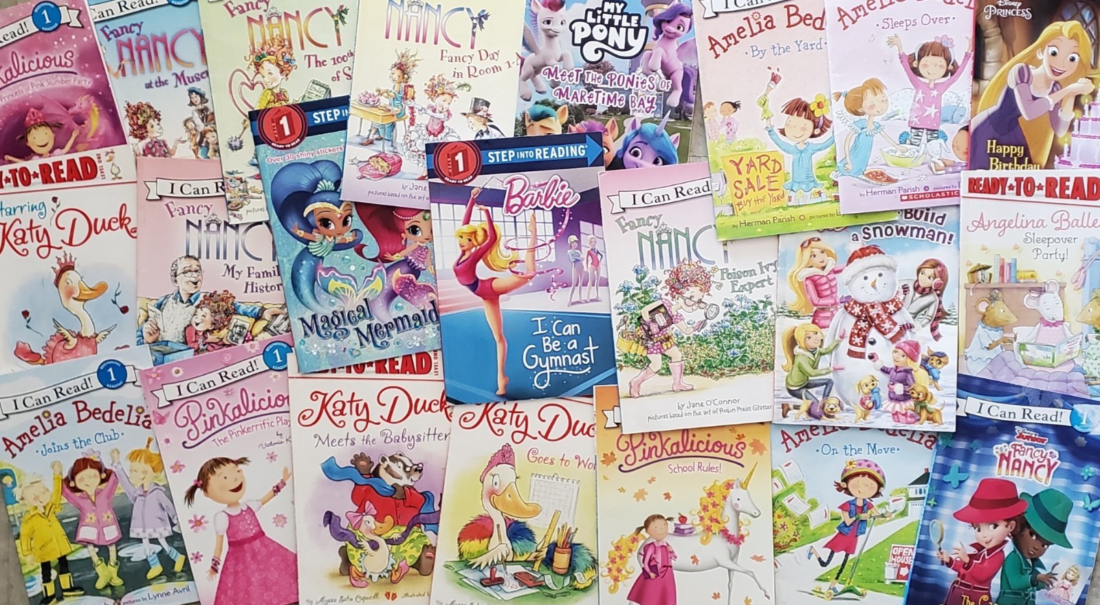 Random Lot of 12 *For Girls* ~Step into Reading 1 & I Can Read Level 1 Books