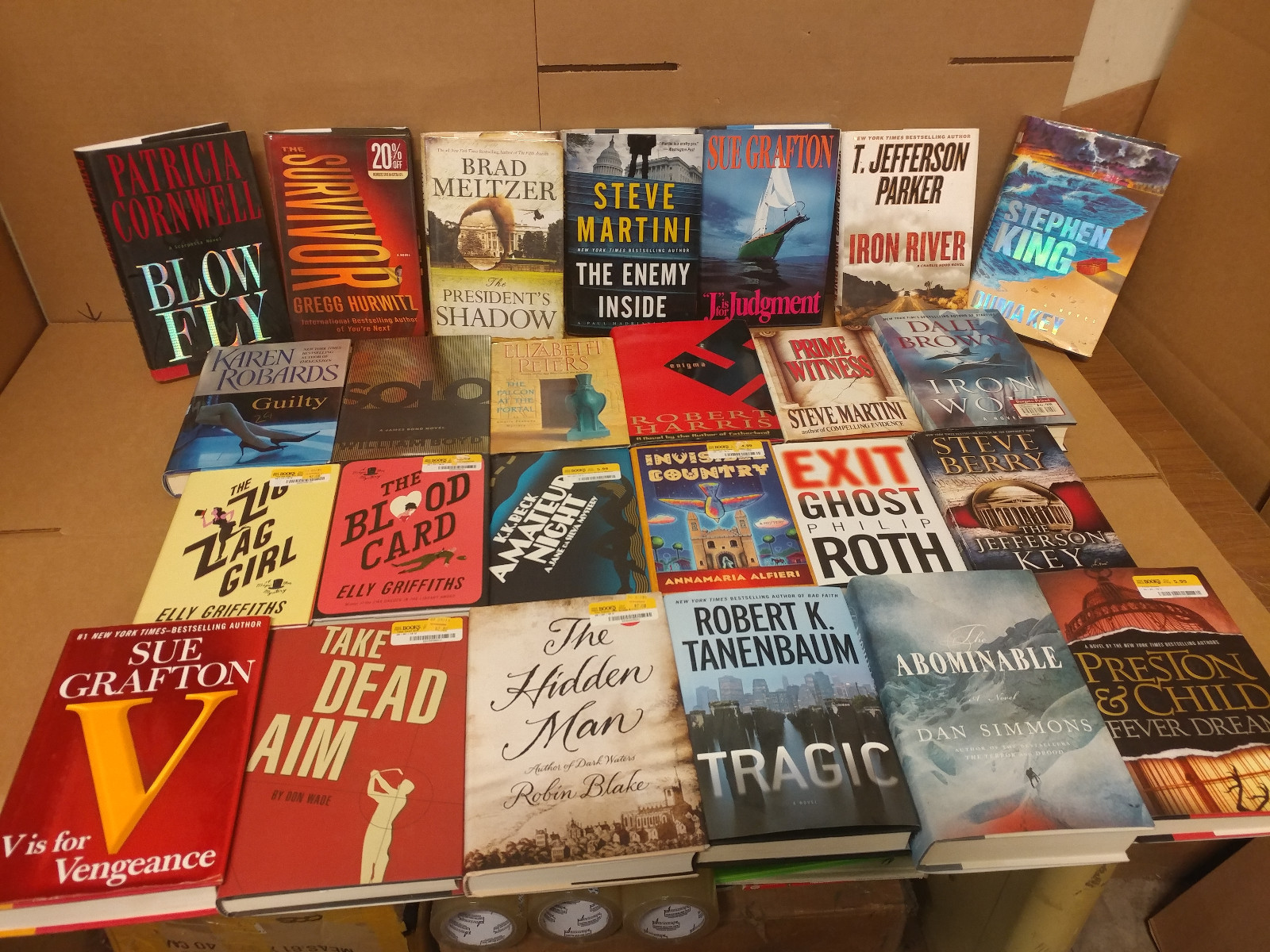 Lot of 10 Mystery Suspense Thriller Crime Murder Detective Hardcover HB MIX Book