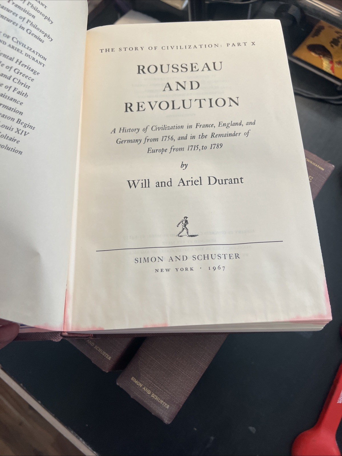 The Story Of Civilization – Will Durant (RED) PICK YOUR TITLE