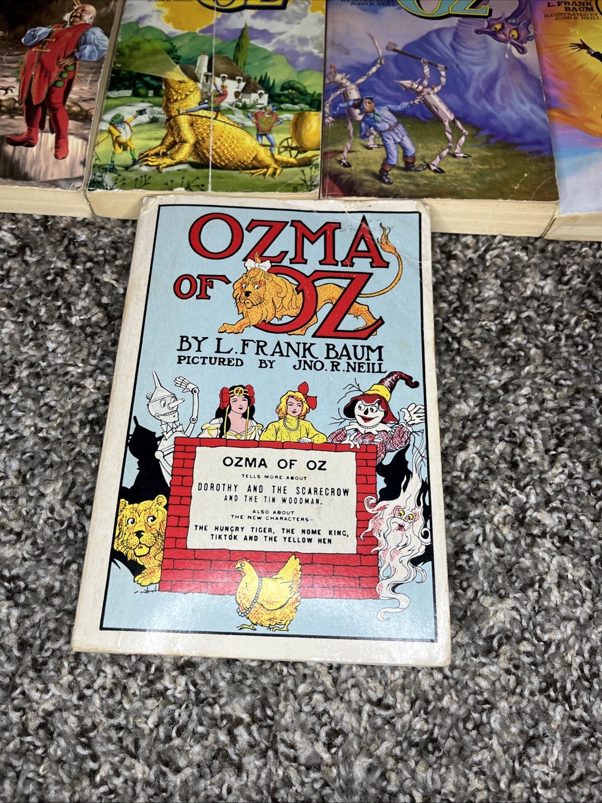 Lot of 9 The Land of Oz Paperback Books L. Frank Baum (3 & 6 – 13).