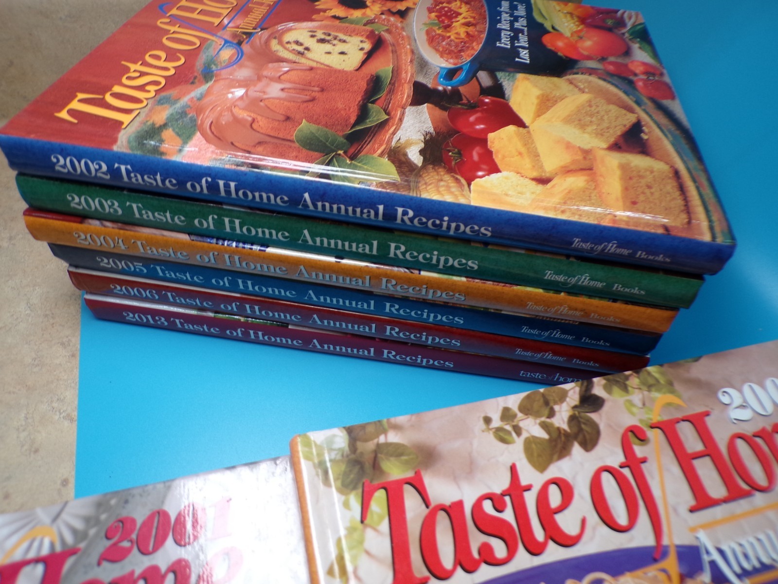 Taste of Home Annual Recipes Cookbook Lot 12 Hardcover 1990’s-2000’s