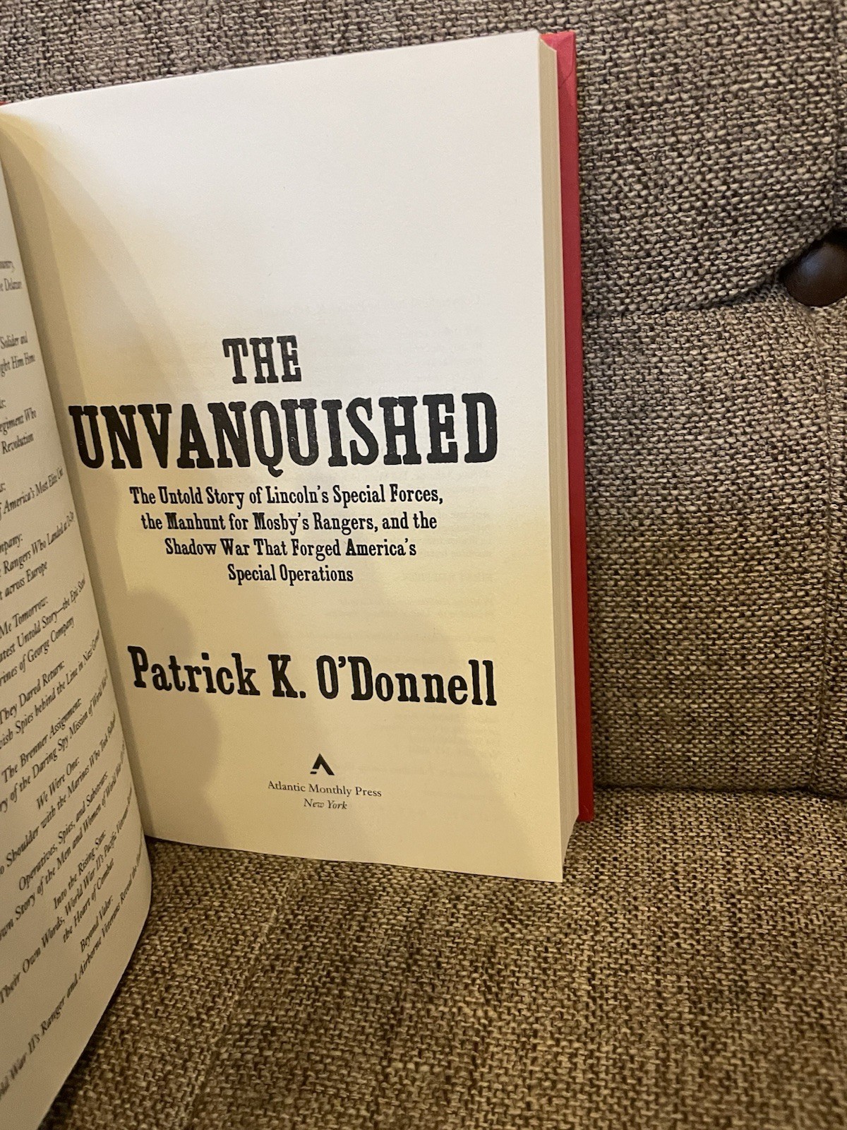 Unvanquished : The Untold Story of Lincoln’s Special Forces, the Manhunt for…