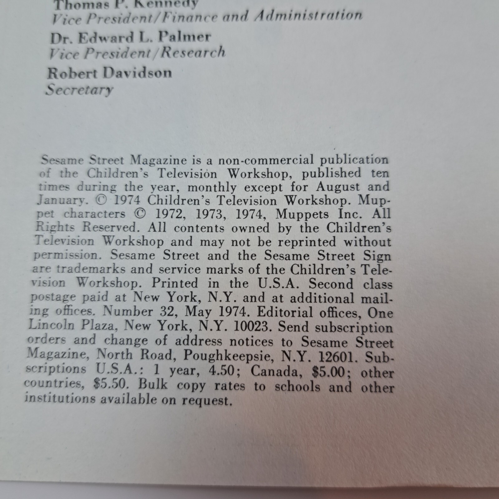 Vintage CTW SESAME STREET Magazine Activities May 1974 Unused