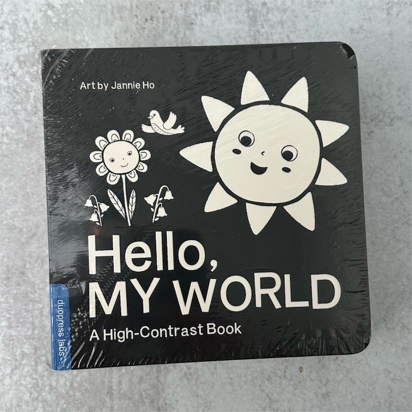 Hello, MY WORLD Board Book High-Contrast for Under 2 Years by Jannie Ho