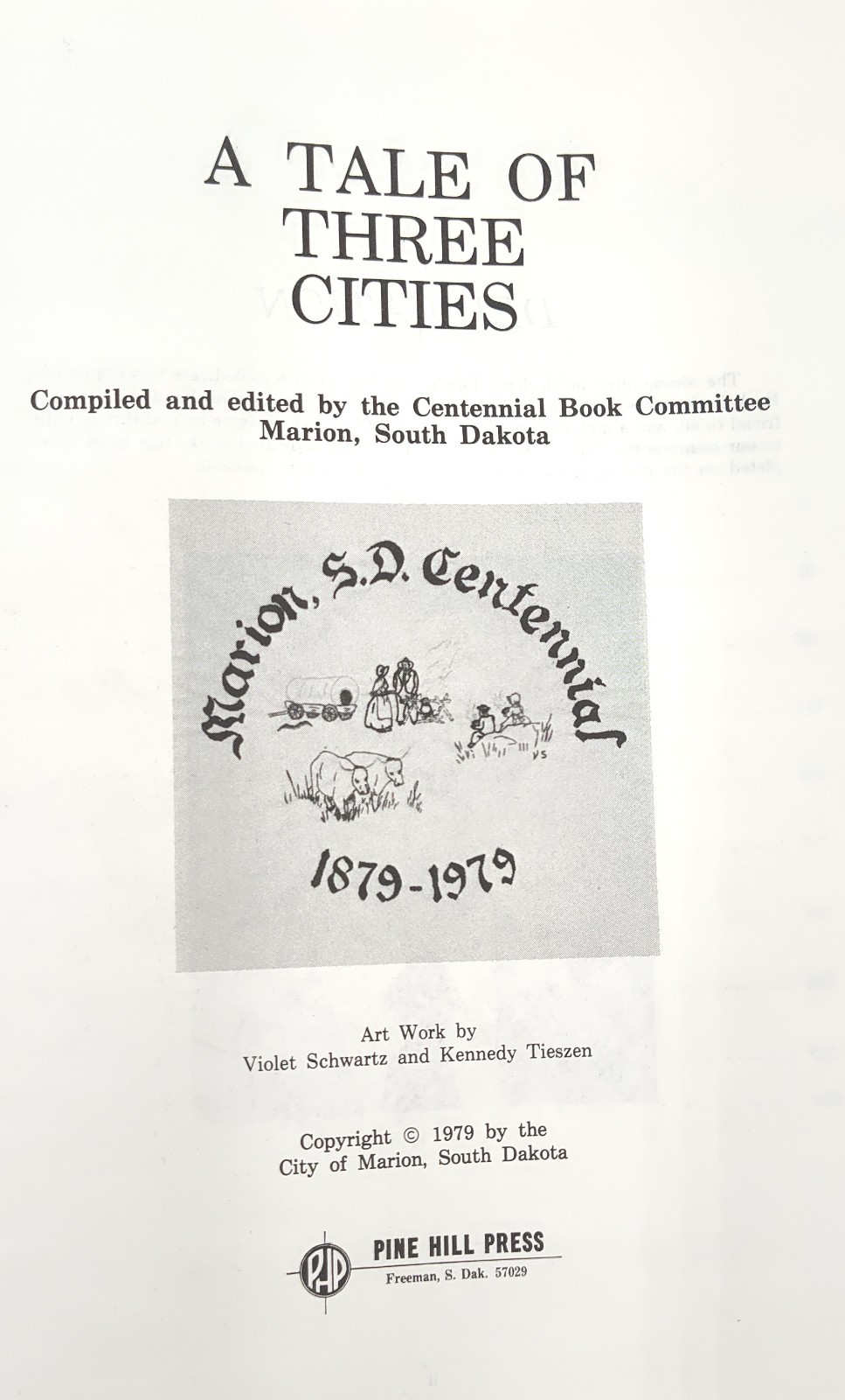 Vintage 1979 A Tale Of Three Cities First Edition 1st Ed – Marion Monroe Dolton