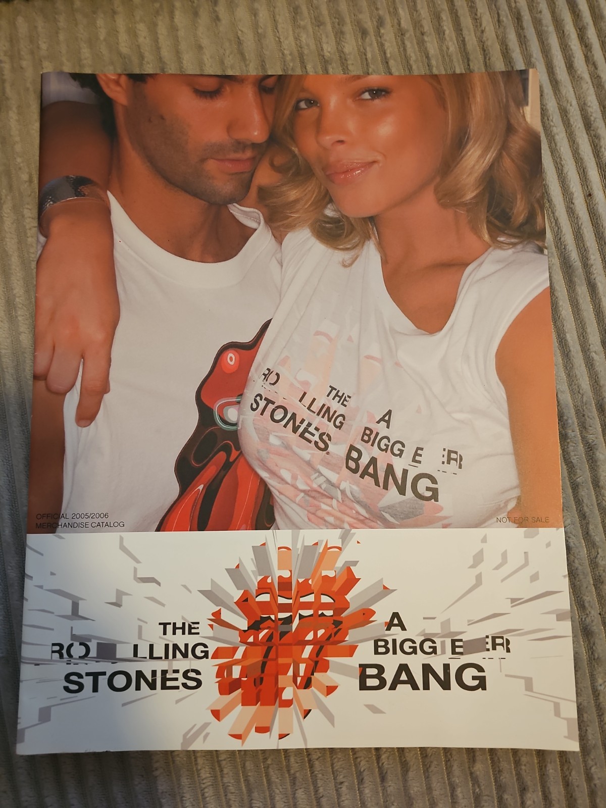 Rolling Stones ‘A Bigger Bang’ Tour Program + Centerfold Poster & Bonus Catalog