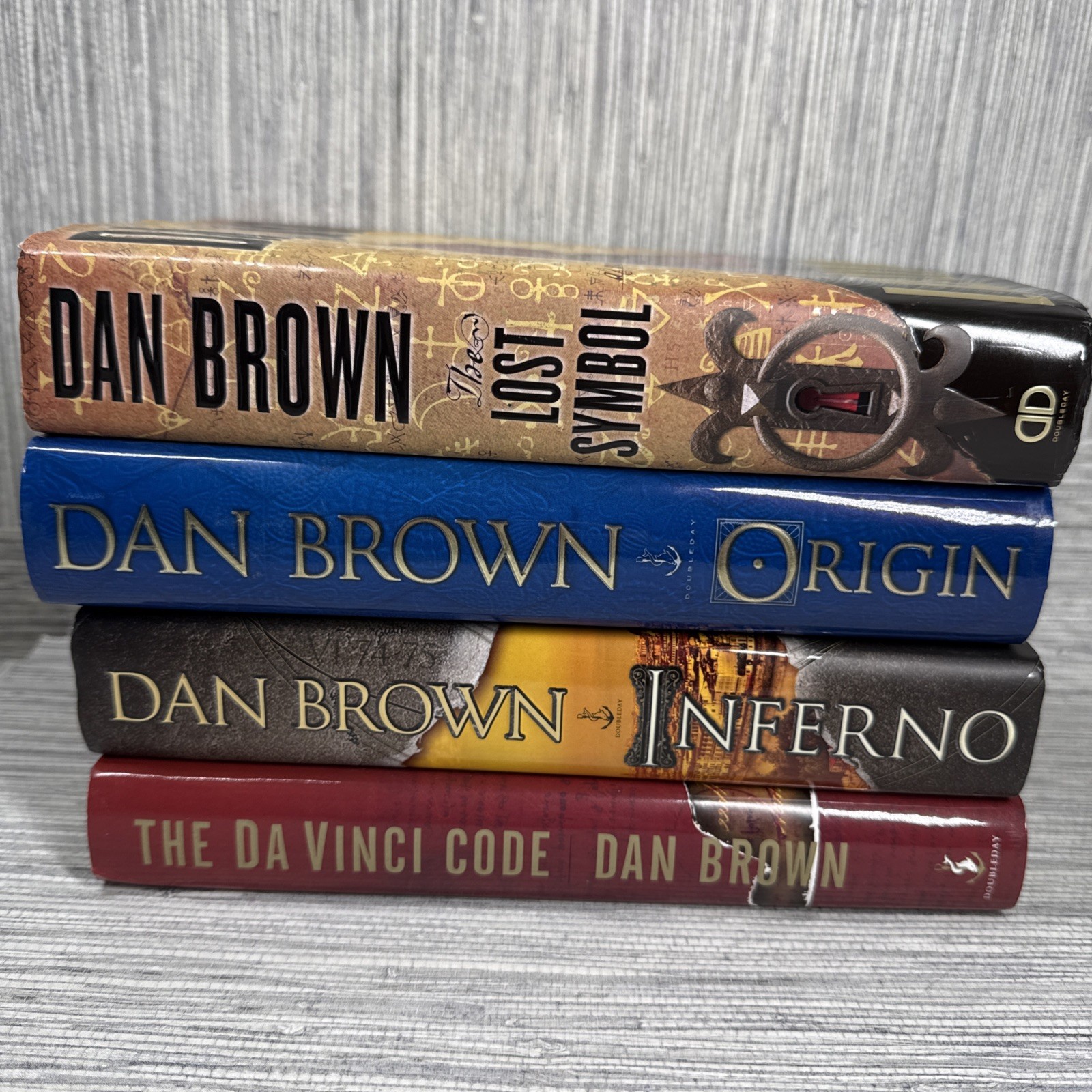 Dan Brown ROBERT LANGDON Series Lot of 4 HARDCOVER Books 1st Edition