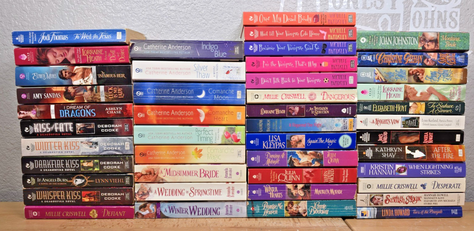 Big Lot 45 Historical Romance Novels Books Multiple Series & Authors
