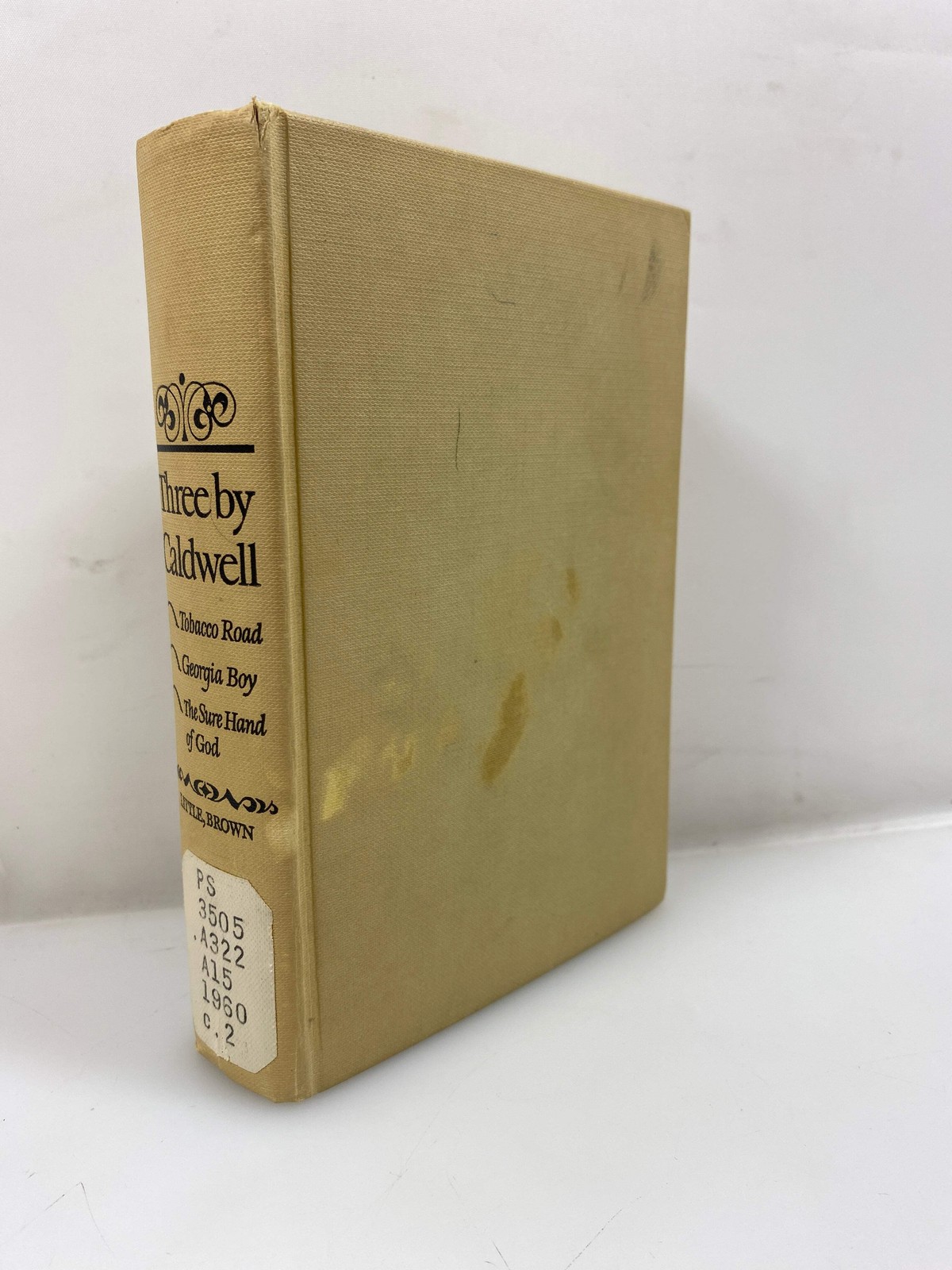 Three by Caldwell: Great Novels of the South Ex-library 1959 HC