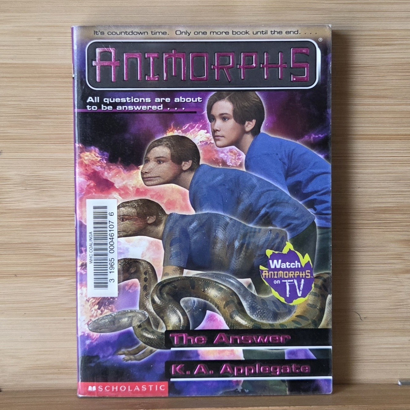 Animorphs – #53 The Answer – K.A. Applegate Paperback Book 2001 1st Printing