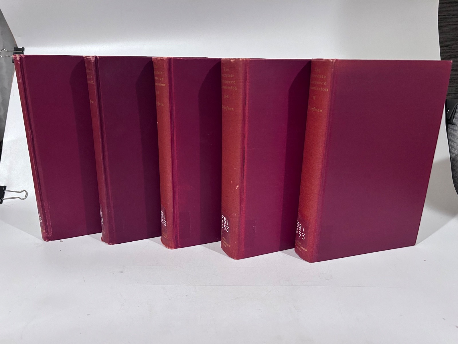 Sharfman: Interstate Commerce Commission, Commonwealth Fund 1931, 5 Vols.