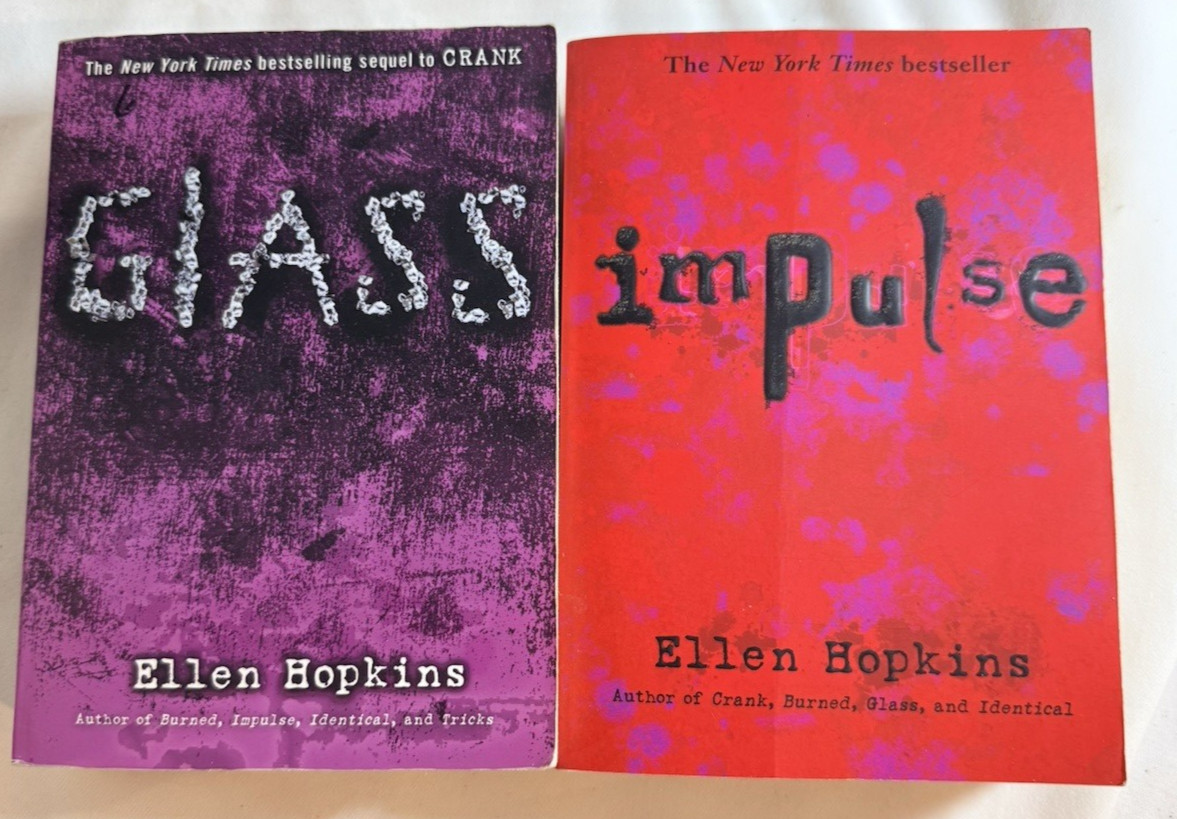 Lot of 10 Ellen Hopkins HC PB Mixed Books – Tricks Perfect Fallout Glass Rumble
