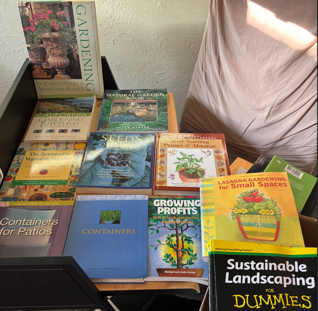 Lot of 10 Gardening Books – Including Sustainable, Container, Patio, & More