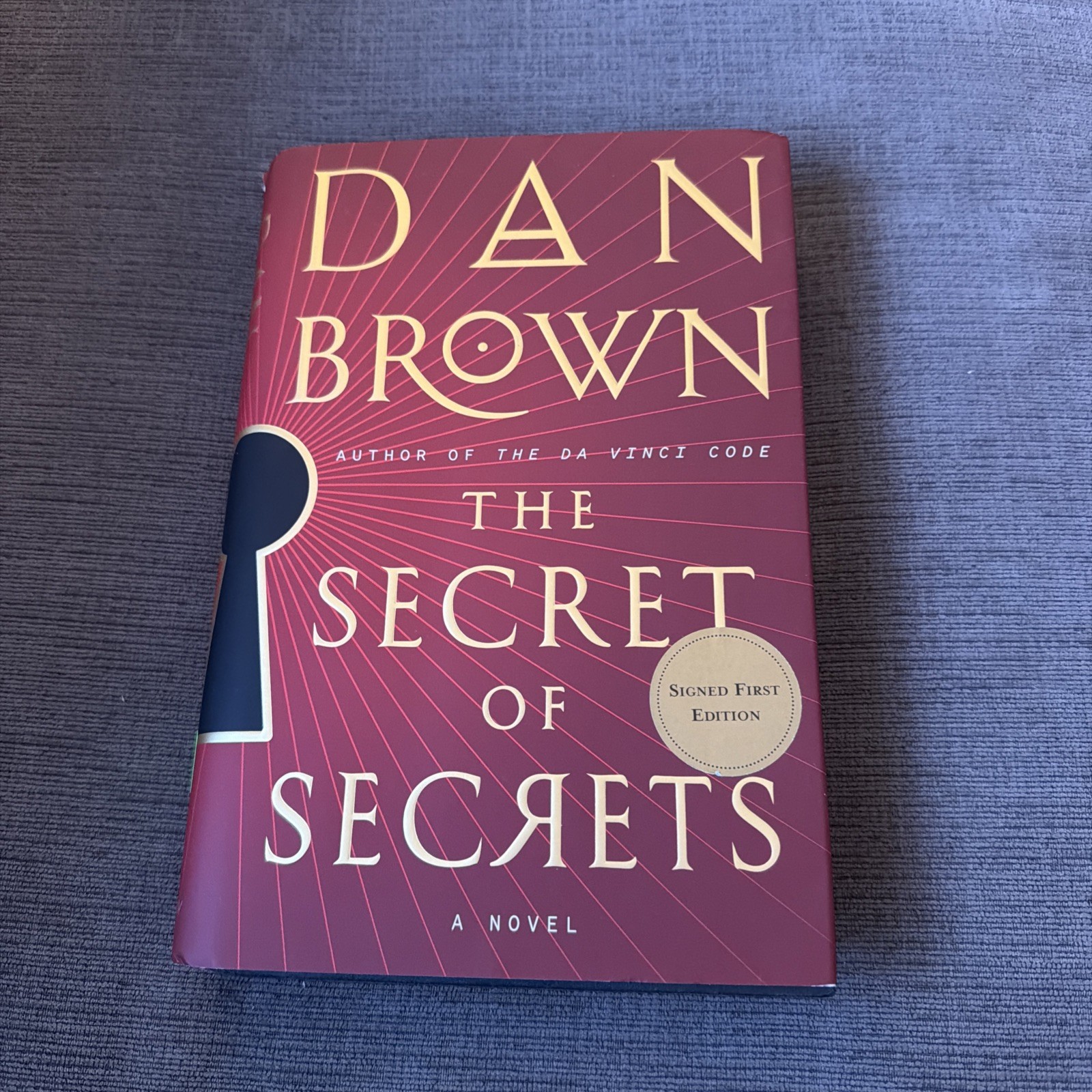 SIGNED The Secret of Secrets: A Novel by Dan Brown 2025, Hardcover