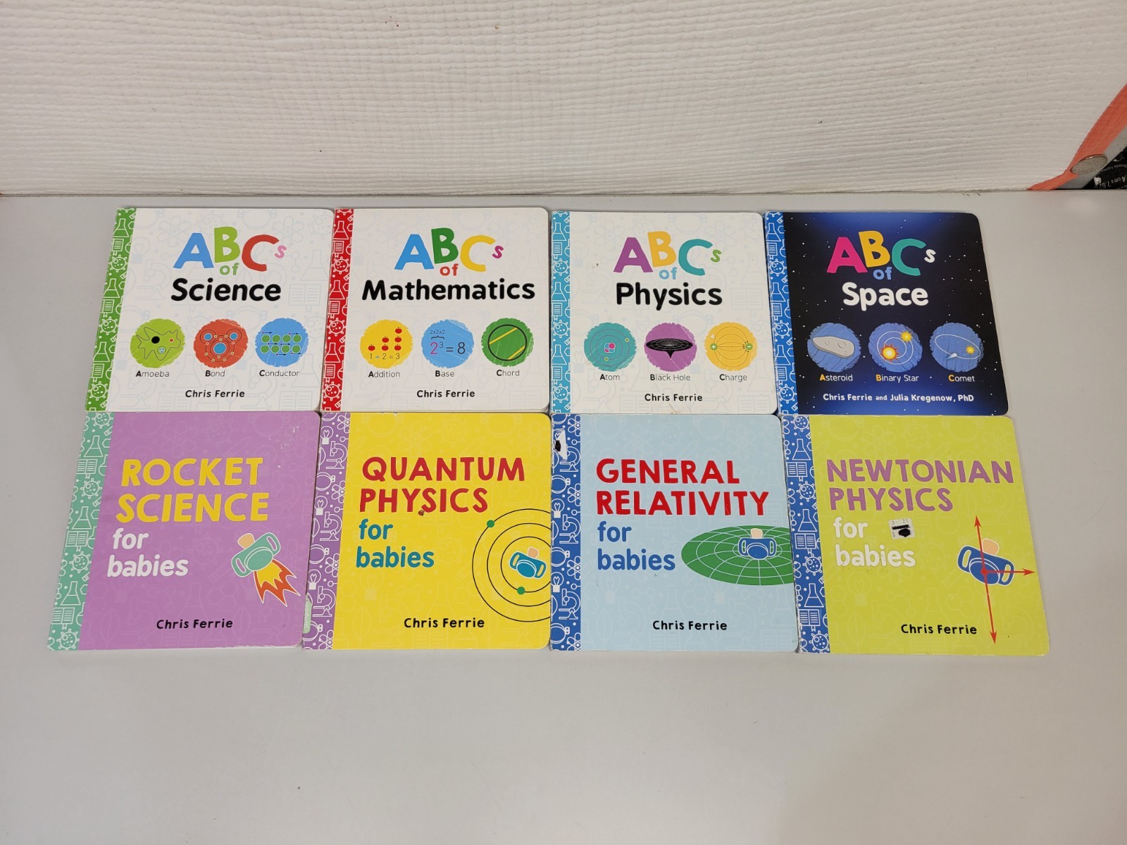 Lot of 8 Baby University Board Books for Babies by Chris Ferrie