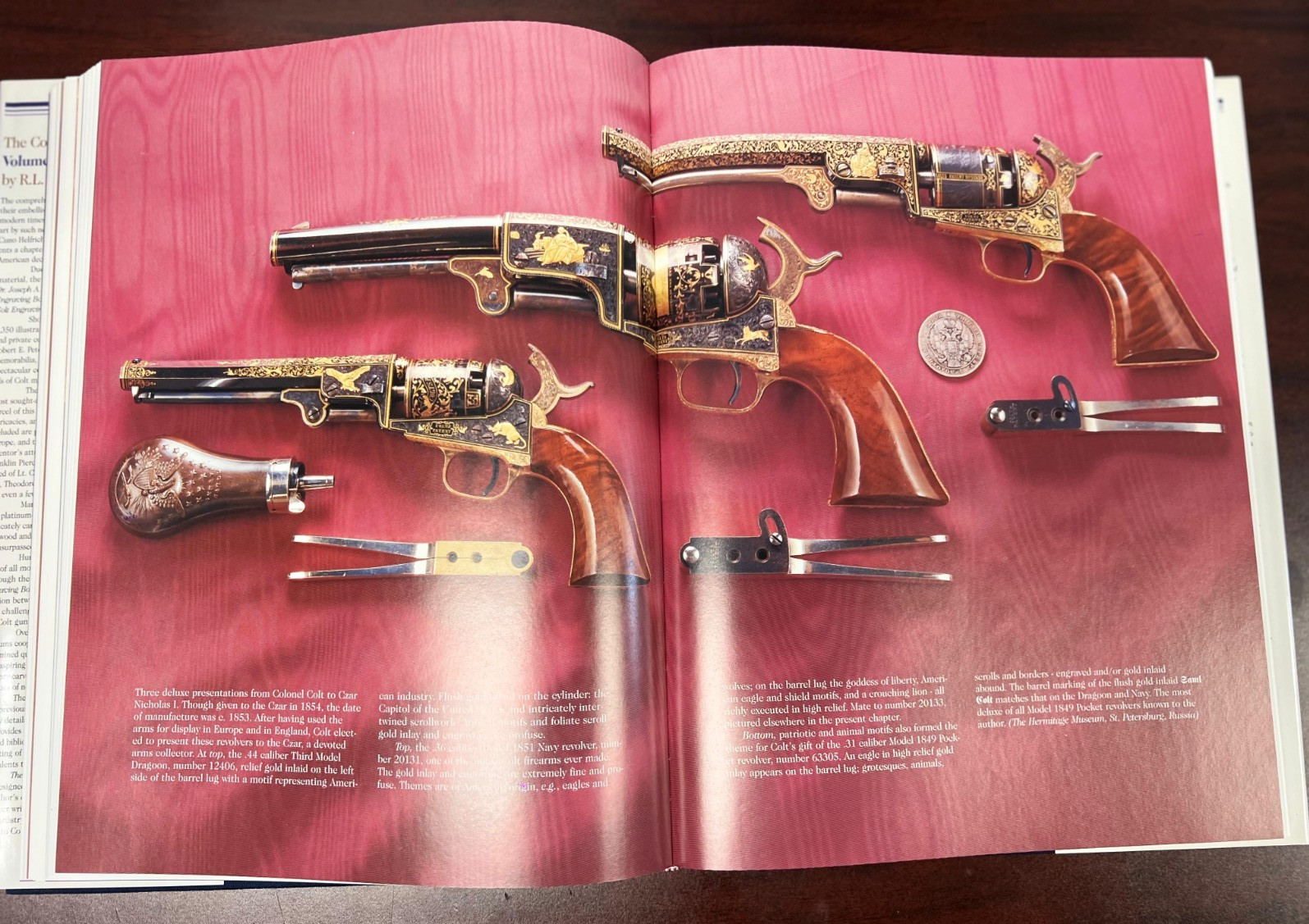 The Colt Engraving Book Vol 1&2 + Silk & Steel Signed Set by R.L. Wilson Ltd Ed