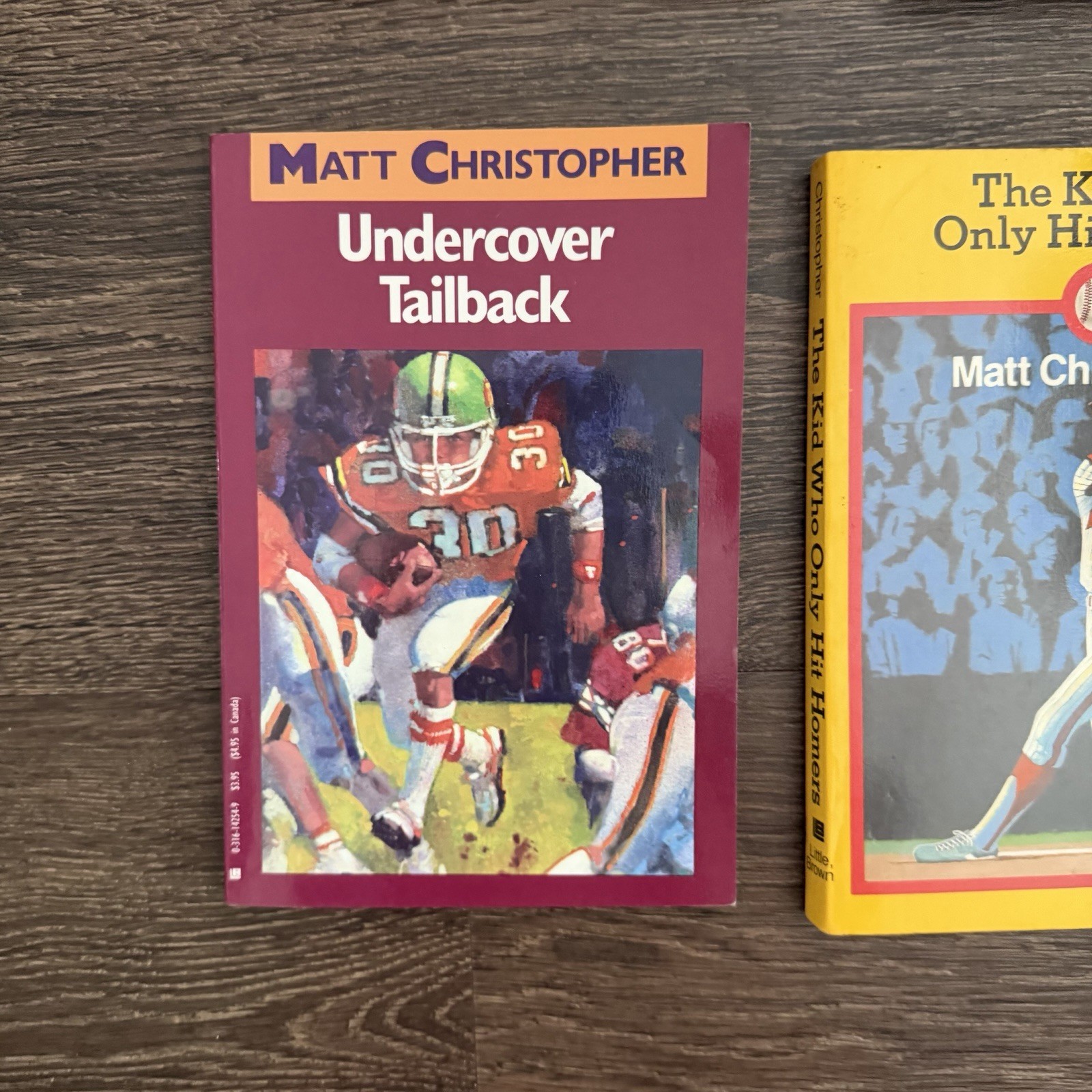 Matt Christopher Book Lot of 6 Baseball Hockey Football Kids Chapter Books