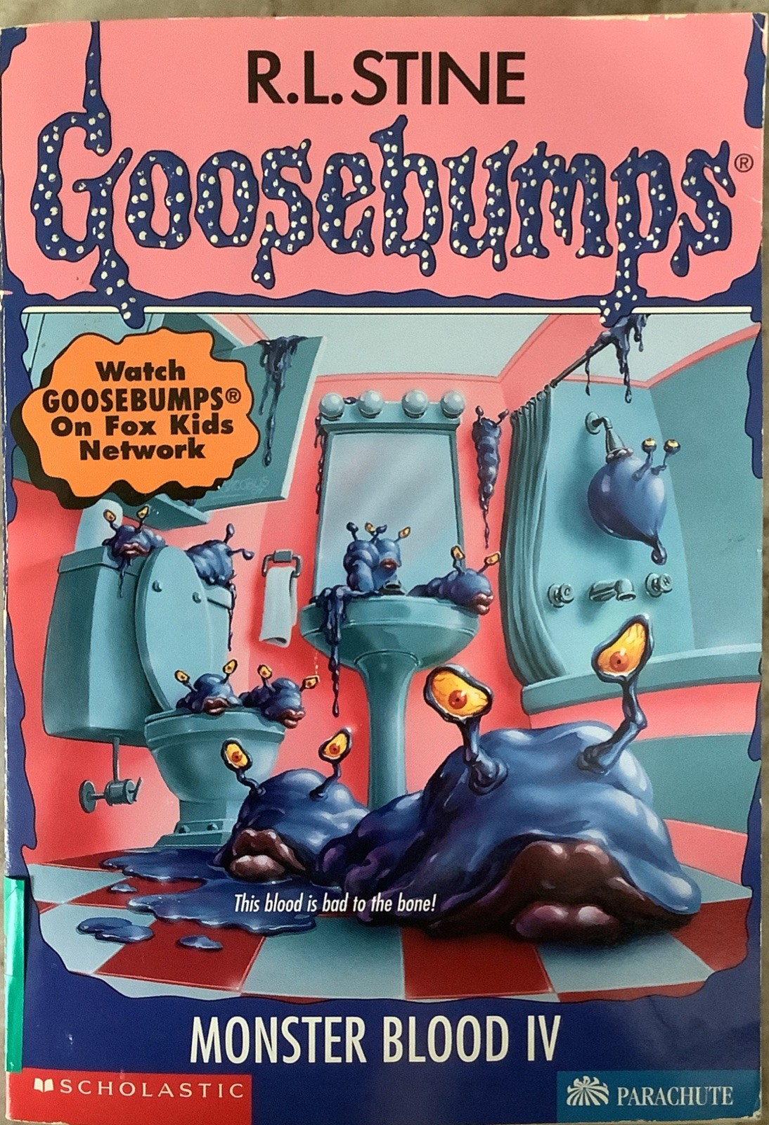Goosebumps #62 Monster Blood IV 1st Print – R L Stine 1997 with Cards