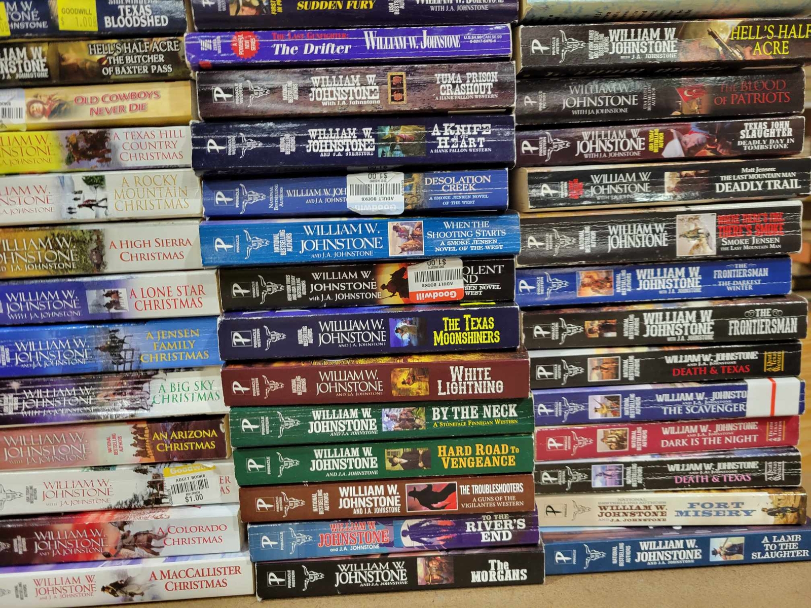 Lot of 10 Paperback Books William W. Johnstone Western Novels Random Mix