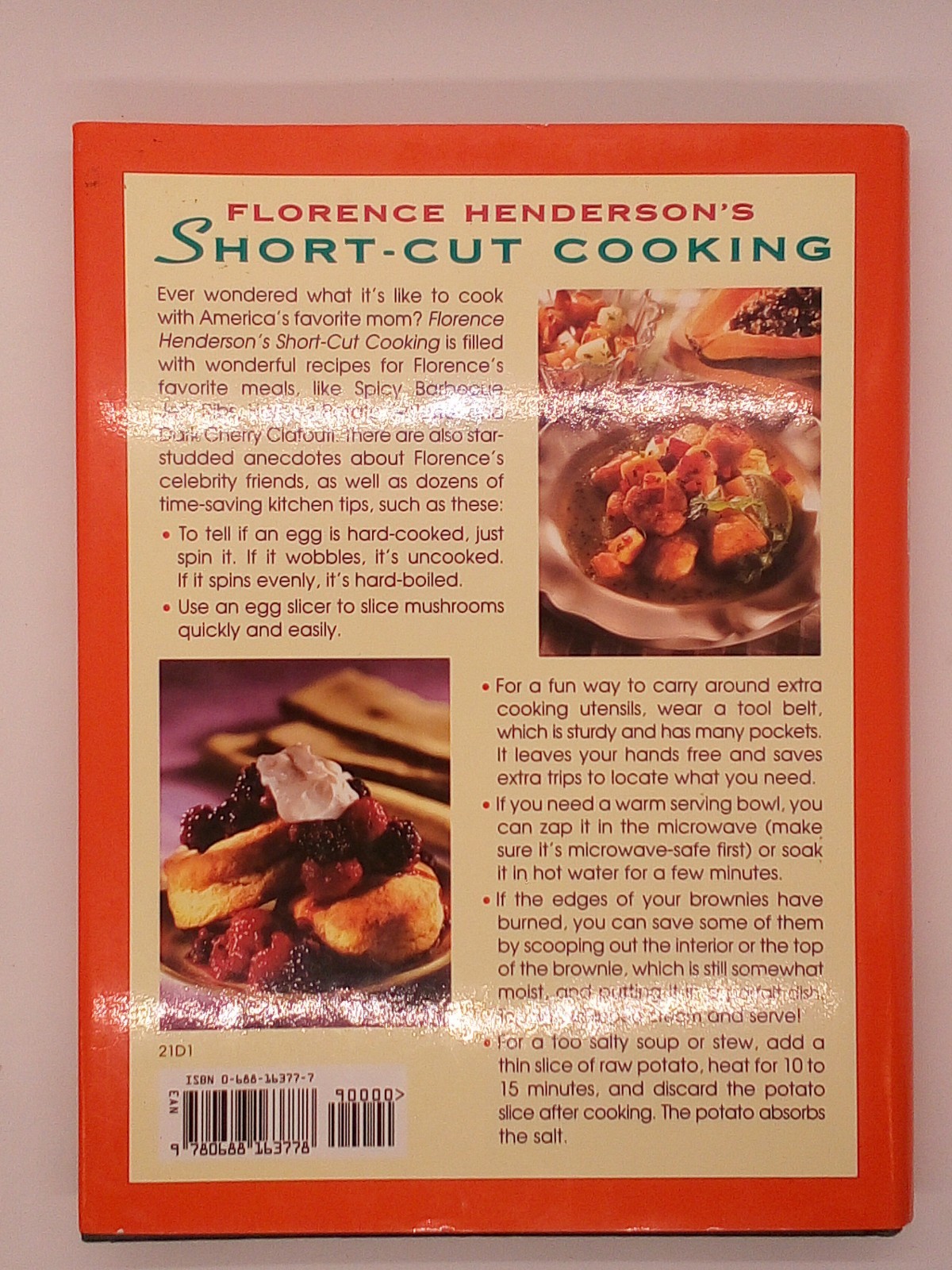 Signed! Florence Henderson’s Short-Cut Cooking by Florence Henderson (1998, …