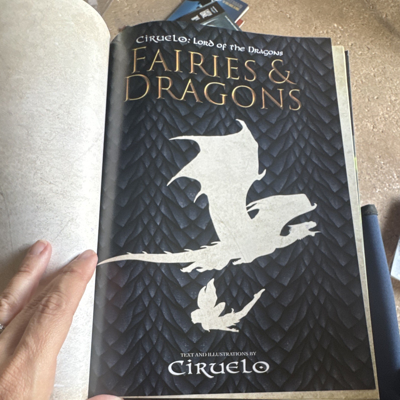 Ciruelo Fairies & Dragons HC Illustrated 1st Ed 2001 Alien Books YA Fantasy