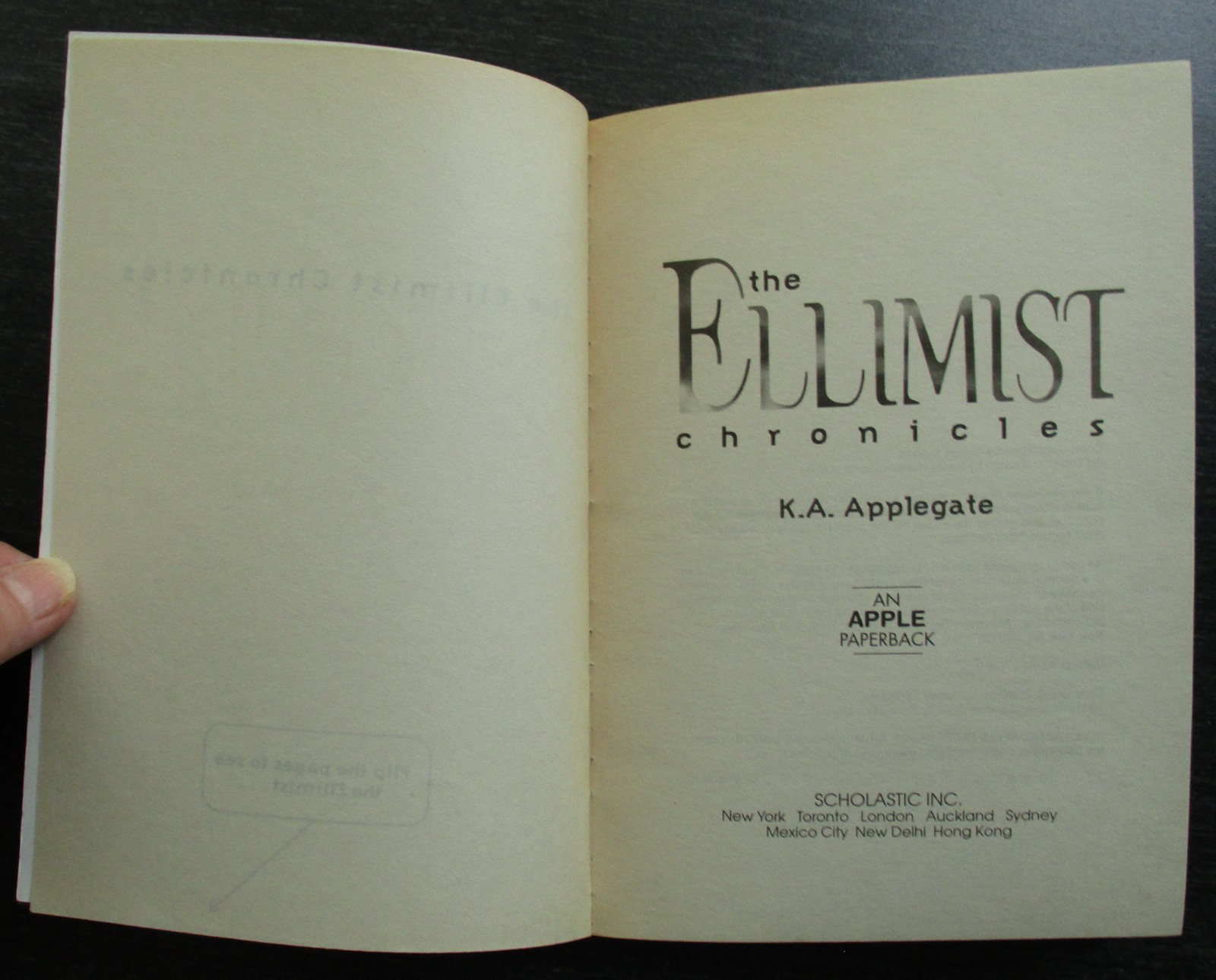 The Ellimist Chronicles (Animorphs) by K. A. Applegate (Mass Market, 2000)