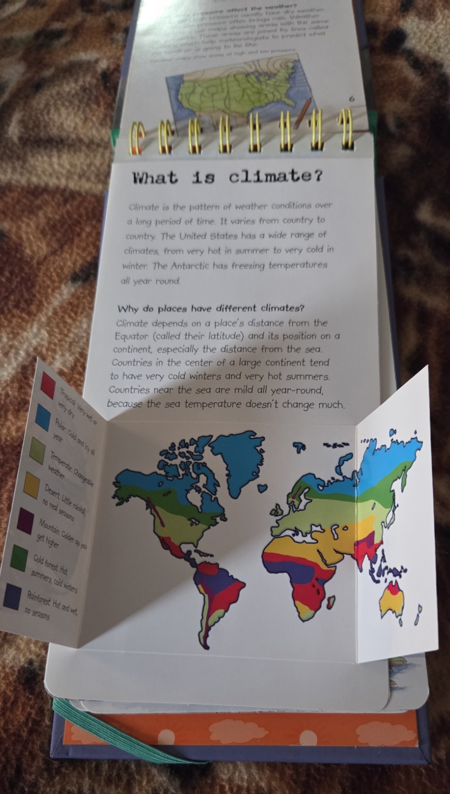 The Cool Kid’s Field Guide To Weather Lisa Regan Hardcover 26 Pages Flip Book