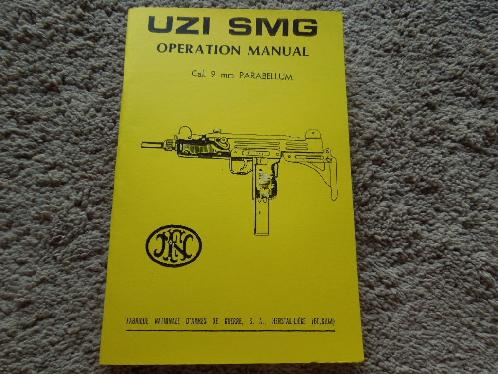 Israeli UZI, FN Belgium 9mm Operation Collector Book  46 Pages