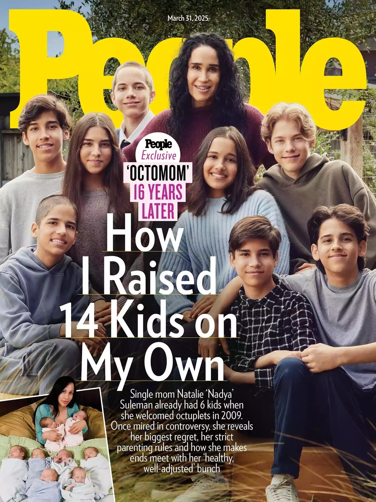 People Magazine (March 31, 2025 Issue) OctoMom – How I Raised 14 Kids on My …